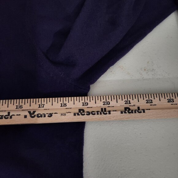 Ann Taylor Sweater Womens XL Purple Cardigan Button Front Crew Neck Long Sleeve - Picture 7 of 9